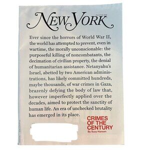 New York Magazine June 16 2025 War Crimes of the Century